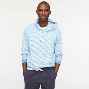J Crew Slub Cotton hoodie stripe